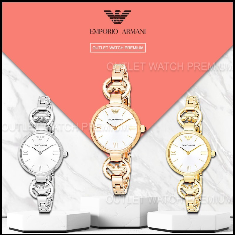♞OUTLET WATCH นาฬิกา Emporio Armani OWA296 นาฬิกาข้อมือผู้หญิง นาฬิกาผู้ชาย แบรนด์เนม ของแท้ Brand