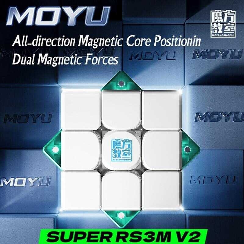 [Picube] Moyu Super Rs3m V2 Maglev Toys Ball Core Magnetic Magic Cube UV 3X3 Professional Speed Puz