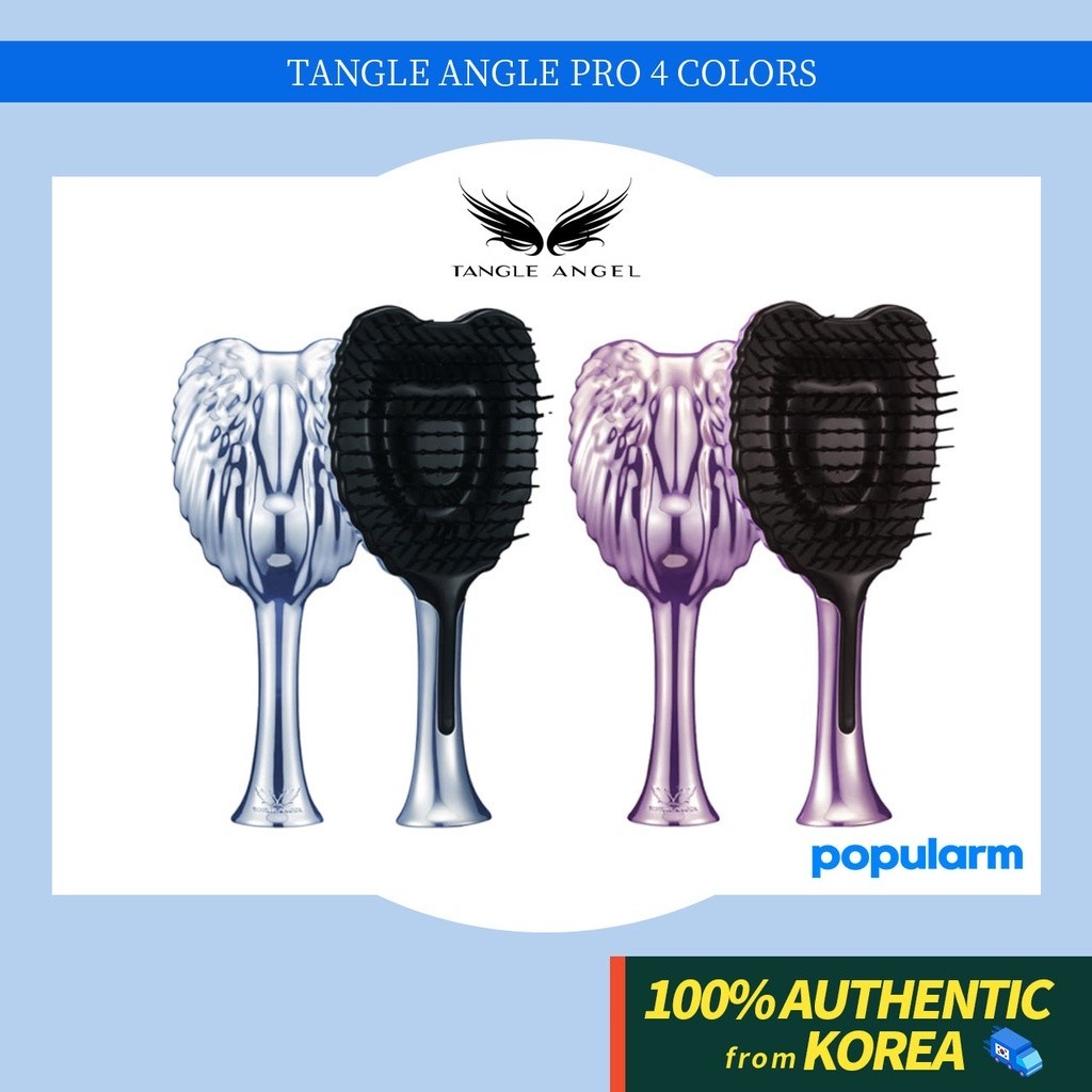 (1+1) Tangle Angel PRO Hair Brush Detangler Brush Good Massage ของแท้ 100% จากเกาหลี READY TO SHIP R