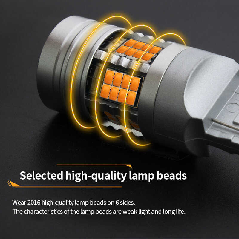 ❤ ไฟ LED รถยนต์ถอดรหัส1156 Bau15s ไฟเลี้ยว Py21w Ba15s 20W 6000Lm ไฟตั