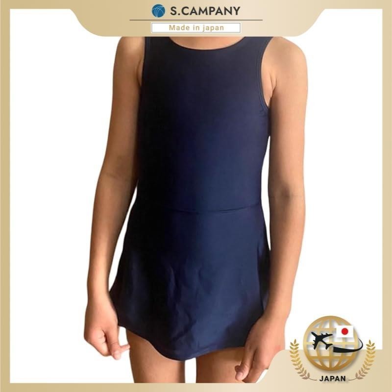 [S.P.Lab] ชุดว่ายน้ํา 120 สีกรมท่า สําหรับเด็กผู้หญิง นักเรียนประถม 1061152-bi-010
