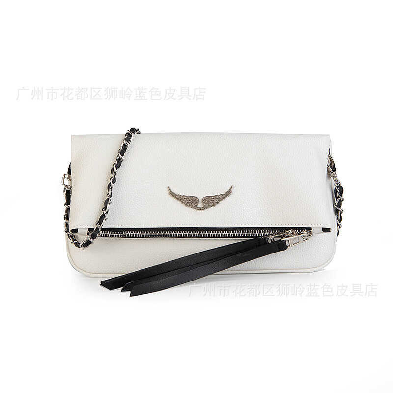 2 Zadig&Voltaire Wing Hot Diamond French Leather Crossbody Bag Handbag Chain Fashion Shoulder Bag