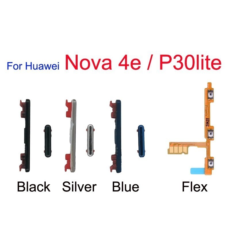 สําหรับปุ่มปรับระดับเสียงไฟ Huawei Nova 4E / P30 Lite Flex