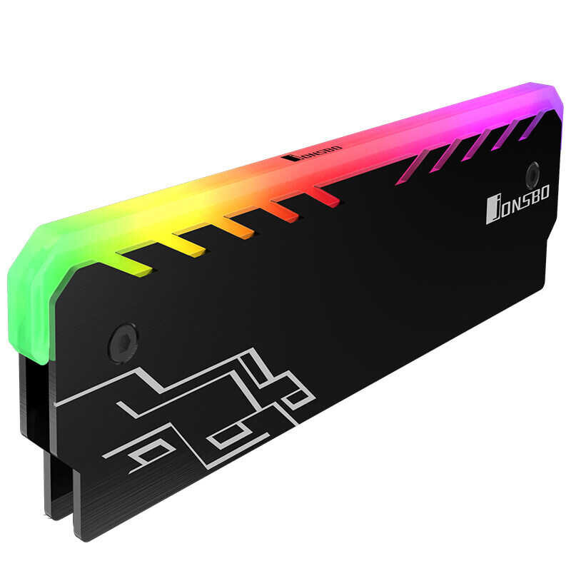 NC-1 RGB Jonsbo 256 Color RAM Heatsink Cooler Vest Cooling Clip DDR DDR3 DDR4 Desktop PC Ram Memory 