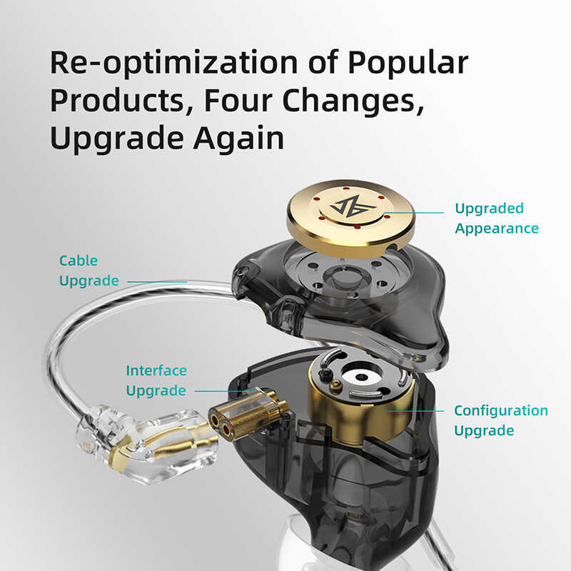 KZ EDX Pro หูฟังหูฟังเบสในหูหูฟังหูฟังกีฬาลดเสียงรบกวนห