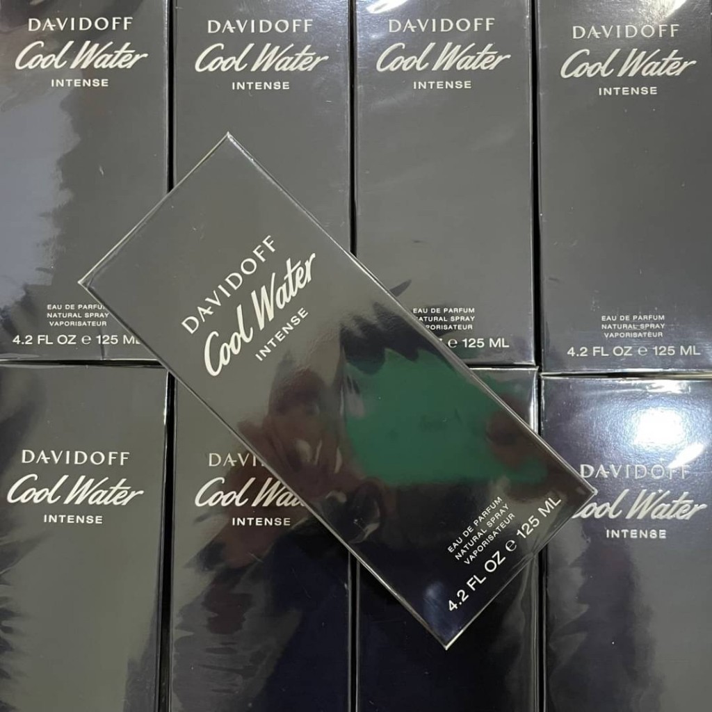 ♞,♘【ของแท้ % 】️ส่งฟรี  น้ำหอม Davidoff Cool Water Intense EDP 125 ml. *กล่องซีล*