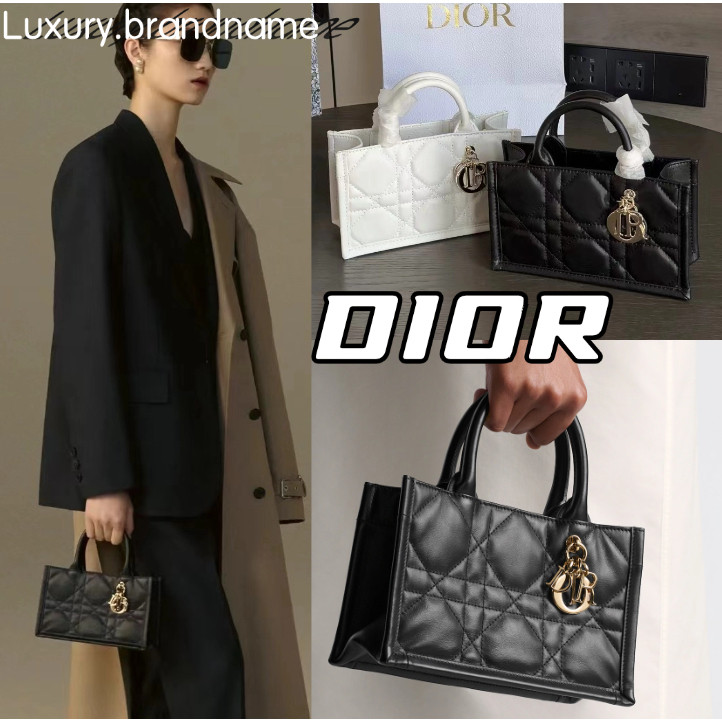 ดิออร์ DOIR 3 Mini Book Tote Handbag กระเป๋ามินิ/กระเป๋าสะพายผู้หญิง