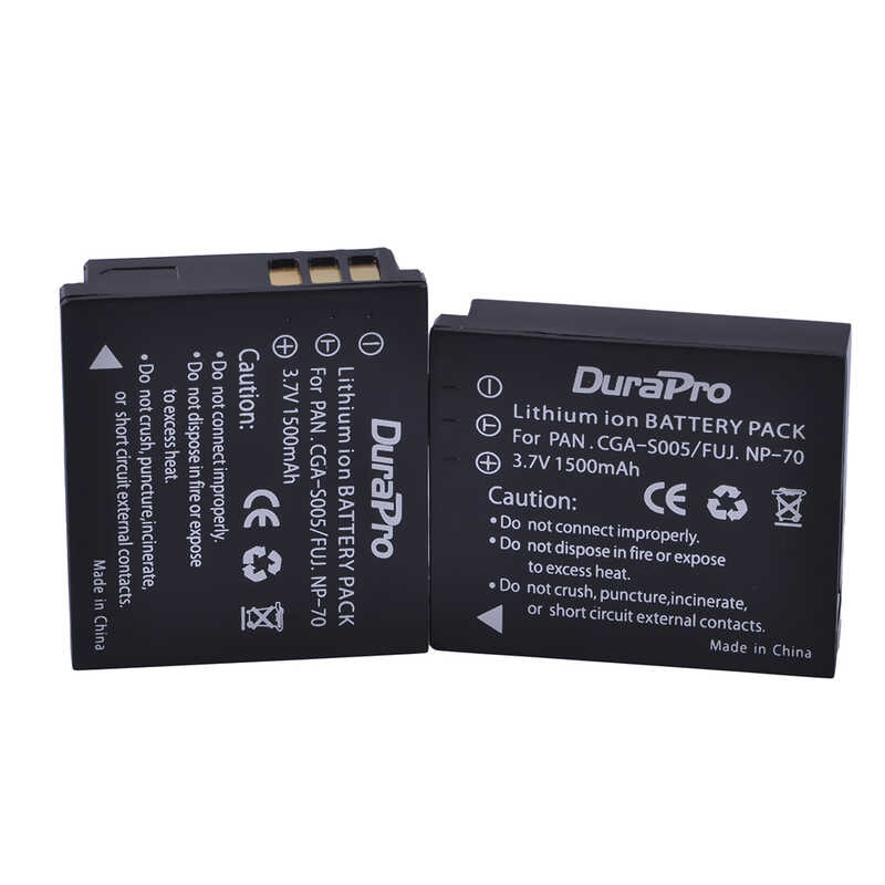 ❤️ Durapro 1500Mah Cga-S005แบตเตอรี่ S005 CGA สำหรับ Lumix Dmw-Bcc12 Dmc-Lx1 Lx2 Lx3 Bcc12 Fx3ส