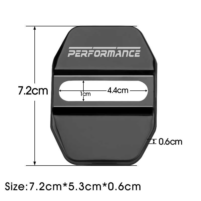 ❤️ 4Pcs M Performance รถประตูล็อคฝาครอบสำหรับ Series 1 E87 F20 E81 E82