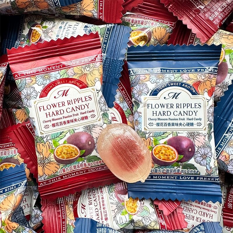 ♞,♘Vikoi Passion Fruit Flavour Sandwich Hard Candy Wedding Candy Candy Candy Wedding Candy Fruit Fr