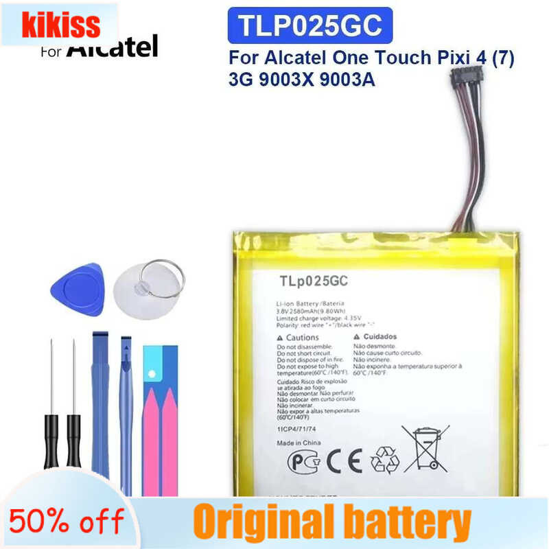 For Alcatel One Touch Pixi 4 (7) 3G 9003X 9003A TLP025GC แบตเตอรี่ 2580mAh