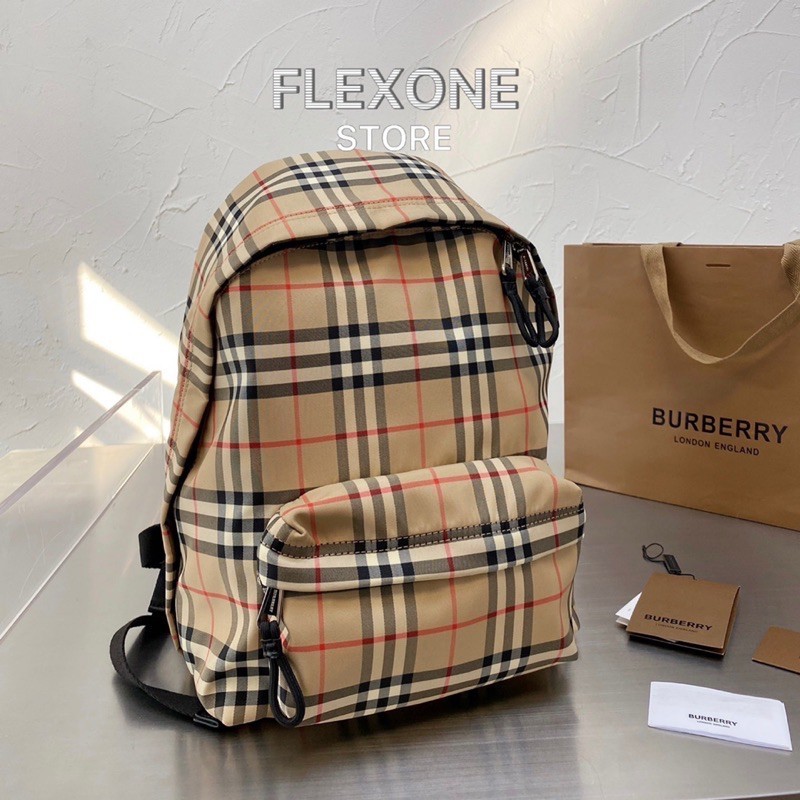 ♞กระเป๋าเป้ Burberry Vintage Check Nylon Backpack