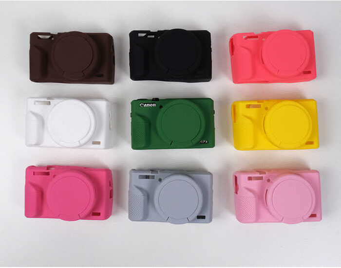 7 ซองซิลิโคนกล้องใหม่สำหรับ Canon G7xii II 2 III G7x3 G7x Mark 3 ยางก