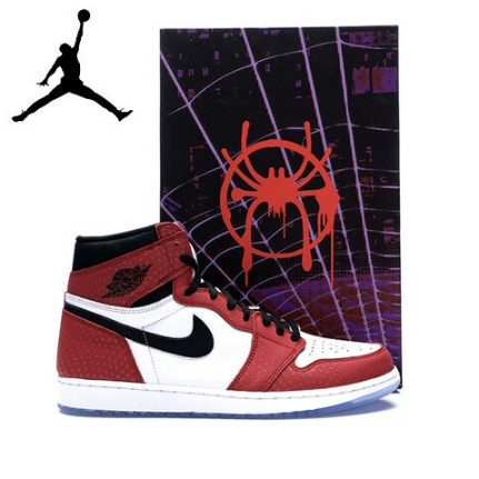Nike AIR Jordan 1 AJ1 - Spider-Man รองเท้าบาสเก็ตบอลลําลอง แฟชั่นคลาสสิก สําหรับผู้ชาย