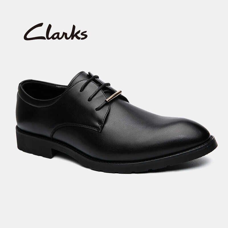 WHIDDON ❤ ❤ Clarks_รองเท้าคัทชูผู้ชาย CAP 26152912 สีดำ รองเท้าทาง