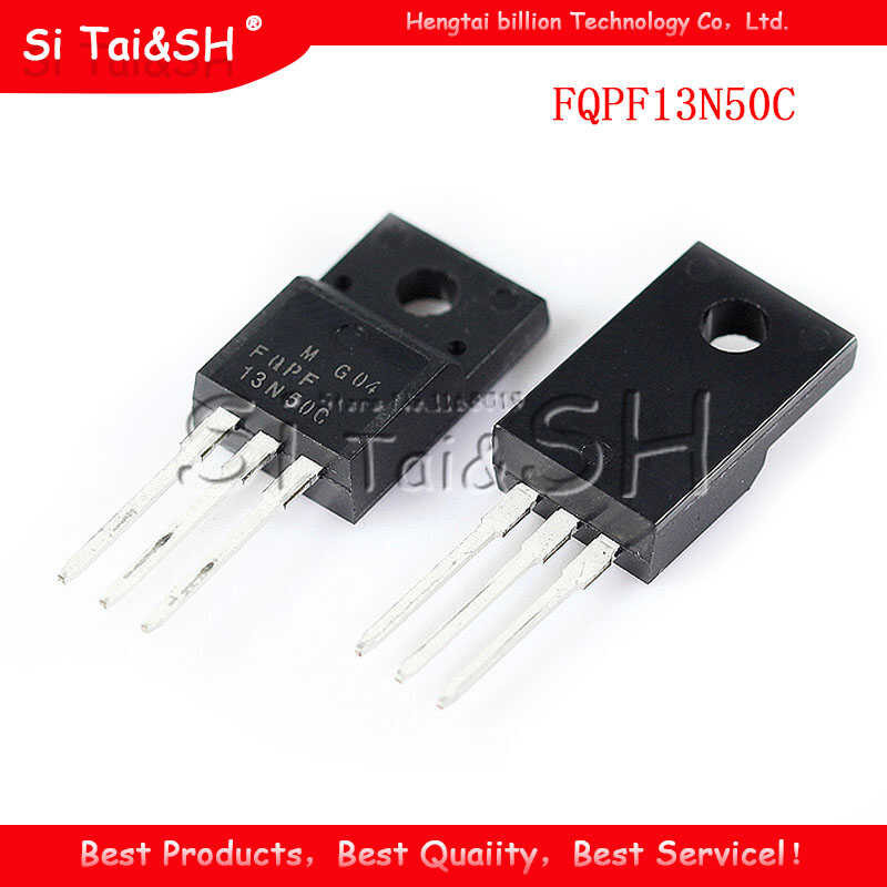 10 ชิ้น/ล็อตใหม่fqpf13n50c To-220F 13N50 13A 500 โวลต์ 13N50cคริสตัลเหลวสนามผลหลอด