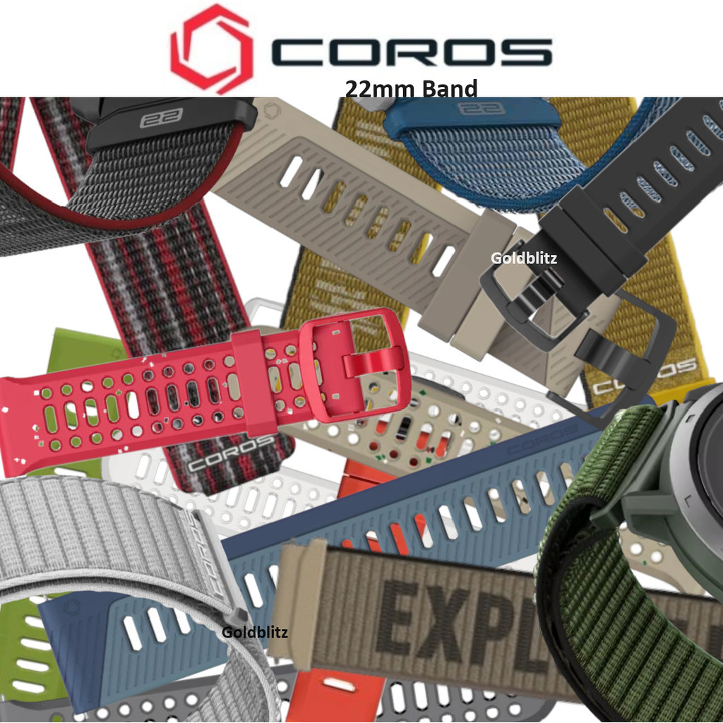 Coros Strap 22mm สําหรับ Pace 4 / Pace3 / APEX Pro / Apex 46mm / Apex 2 Pro / Apex 4 42mm / Pace Pro