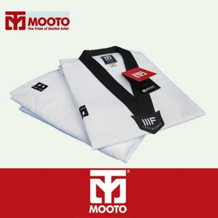 Taekwondo MOOTO Basic Uniform Tae Kwon Do TKD Taekwondo WTF Dobok 3 Lines Materials Kids Tae Kwon D 