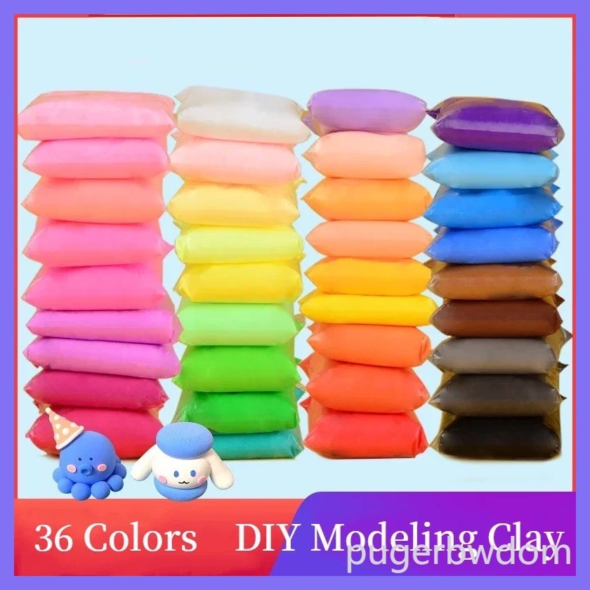 50g/bag Air Dry Modeling Clay Polymer Clay Light Plasticine Toy Slime Handicraft Material Children'