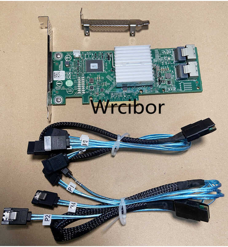 original Perc Used H310 SAS HBA Controller RAID 6Gbps PCIe x8 LSI 9240-8i M1015 SFF-8087 to (4) 7-P