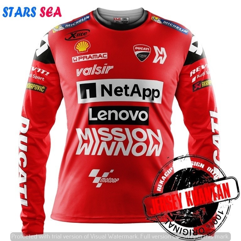 Jersey DUCATI MOTOGP 2024 LongSleeve Summer เสื ้ อแขนยาวอินเทรนด ์ ใหม ่