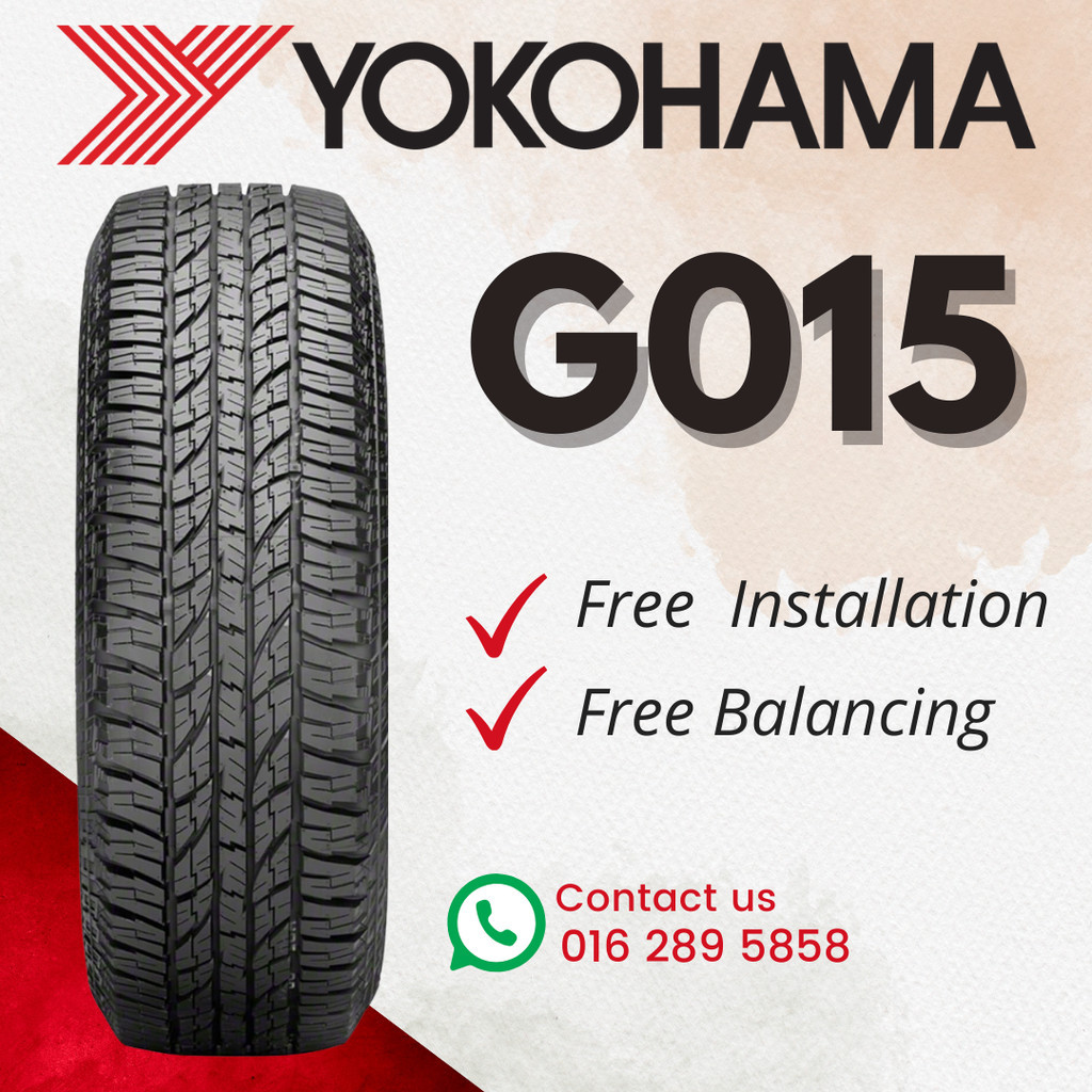 YOKOHAMA G015 265/60R18 25/70R15 25/70R16 31X10.5R15 4x4 2656018 2557015 2557016 3110515 ยาง AT