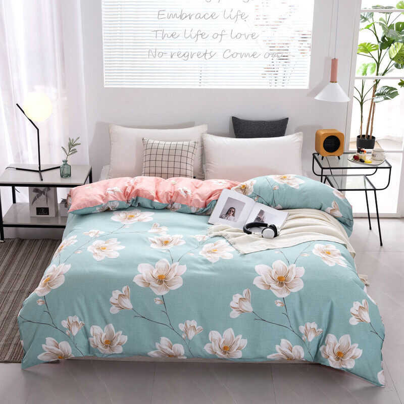 Duvet Cover 1pc Printed Blanket Comforter Quilt Case with Zipper Single Double Queen King Size
