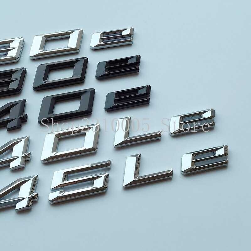 ❤ NEW New Font Numbers Letters 330E 530E 740E 740Le 745Le Top ABS Emblem For E-Car Electric Power