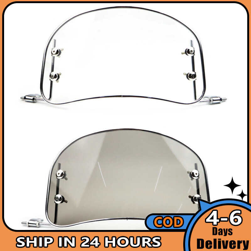 Motorcycle Windshield Retro Front Wind Deflector Windscreen Modified Accessories For Scooter E-Bike 