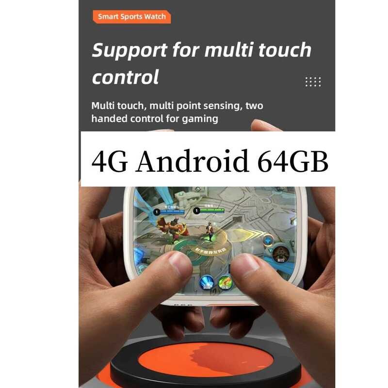 ❥ 2024ใหม่ S9อัลตร้าแอนดรอยด์4g สมาร์ทวอท์ช800w กล้อง2.2นิ้ว 448*528 AMOLED GPS Google Play Sto