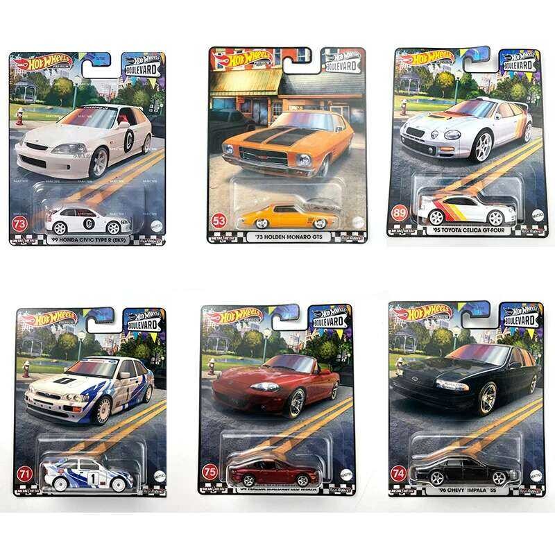 ❤️ ❤️ รถขายบนถนนหลวง73 Holden Monaro GTS 99 Honda Civic Type R (Ek9) 1/64รถโมเดลโลหะหล่อ Gjt68ข