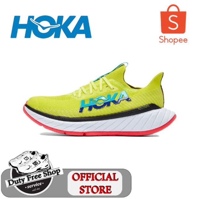 ♞,♘รองเท้า hoka official store รองเท้าวิ่ง HOKA ONE ONE Carbon X3 รองเท้าผ้าใบ