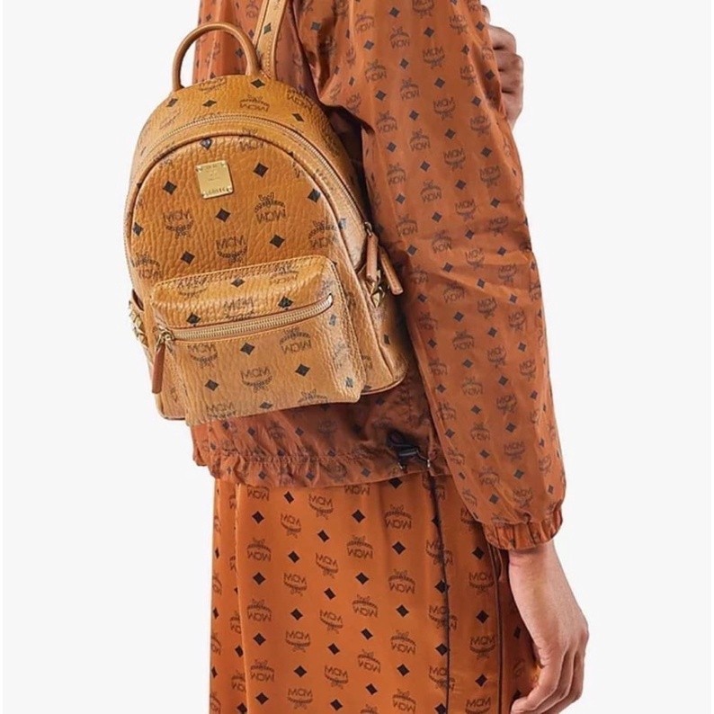 ♞,♘แท้% Mcm Mini Stark Backpack กระเป๋าเป้ size mini (factory outlet)