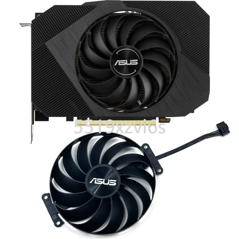 ใหม่Original Phoenix RTX 3060、PH-RTX3060-12G-V2 GPUพัดลมสำหรับASUS Phoenix RTX 3060、RTX 3050、PH-RTX