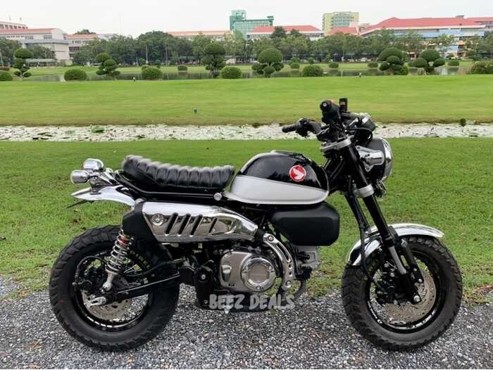 ❤ ฝาครอบคอท่อ ฝาครอบท่อ (ชุบโครเมี่ยม) Honda Monkey 125