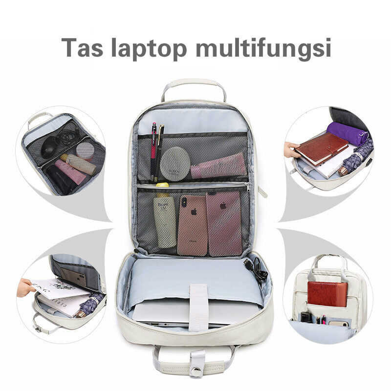 Bag MINGKE Laptop 15 15.6 inch Backpack Schoolbag for Women Big size Multifunction USB Waterproof S .6