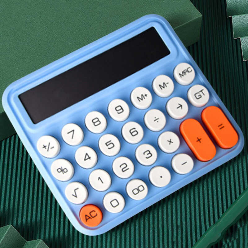 *k Romaine Mechanical Calculator Convenient Reading Calculator Large Display 12-Digit Calculator