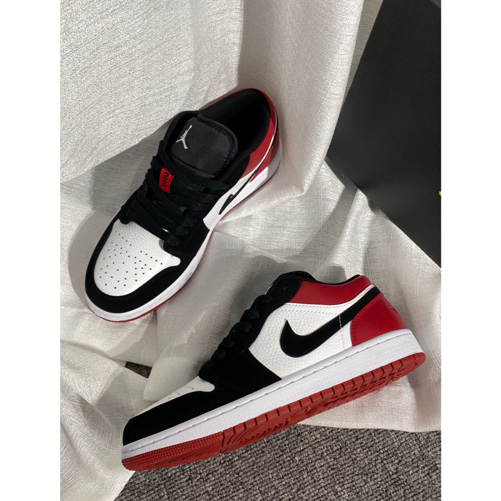 ♞,♘NIKE Air Jordan 1 Low Black Toe