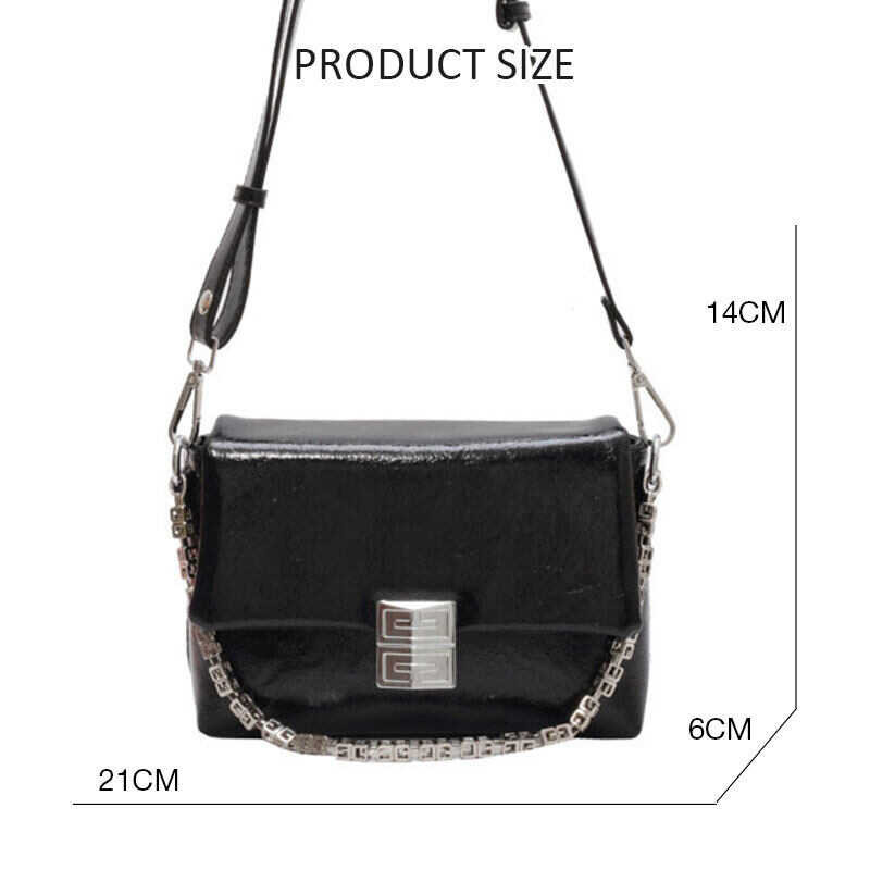 New Deere Jack women's fashion shoulder crossbody senior sense niche chain handbag simple small sq