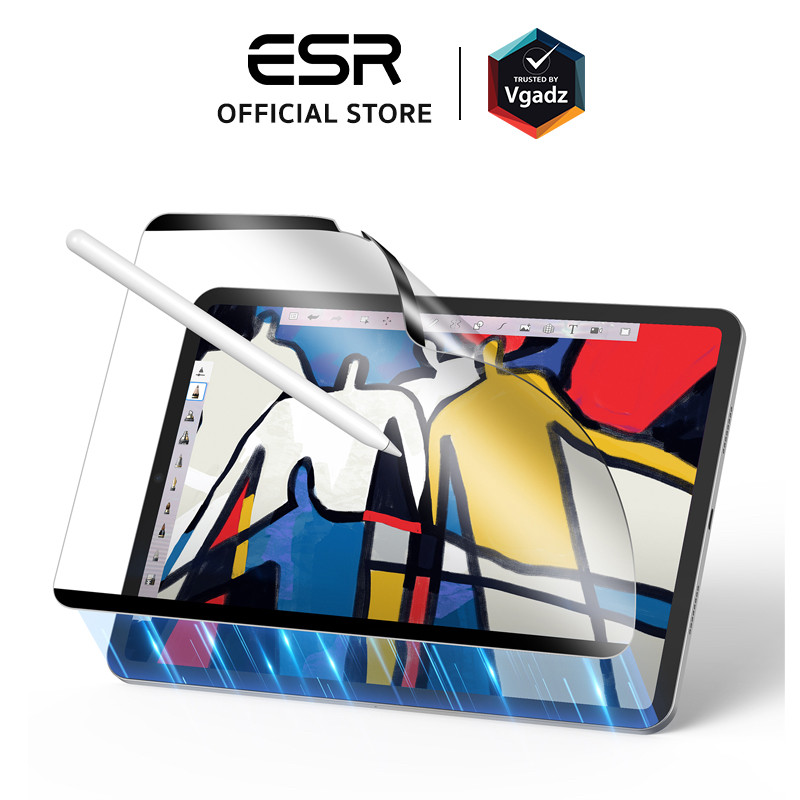 ในสต็อก ESR Screen Film สําหรับ iPad Pro 11 "(5th/2024)/13" (7th/2024) Paper-Feel Magnetic Protector