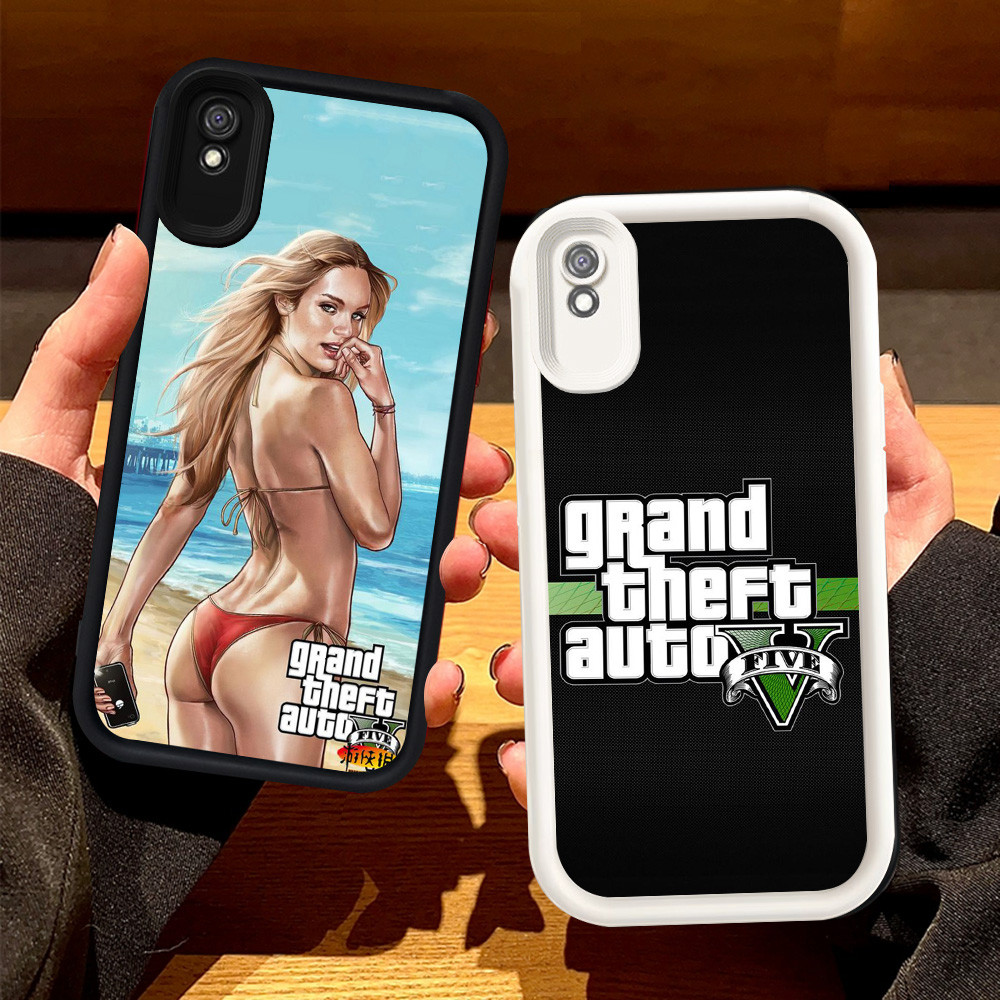 เคสสําหรับ Xiaomi POCO C71 M3 M4 Redmi หมายเหตุ 7 9T 9A Pro เคสซิลิโคน H-32 GTA 5 เกม