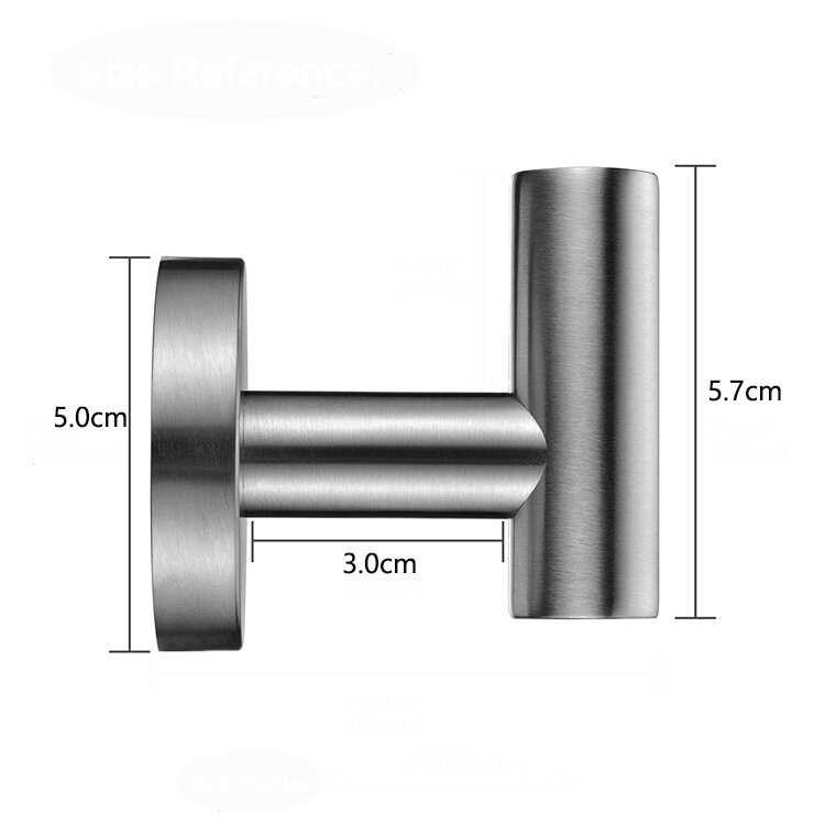 304 【Mc】Hook Stainless Steel Wall Hook Bathroom Robe Hook Towel Hanger