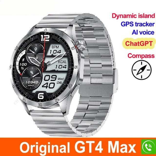 นาฬิกาข้อมือสมาร์ทวอทช์ Huawei Watch GT4 MAX GPS เชื่อมต่อบลูทูธ วัดความดันโลหิตได้ สําหรับผู้ชาย