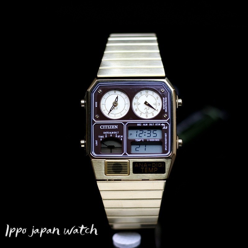 นาฬิกาข้อมือ Jdm Watch Citizen Ana-Digi Temp สีทอง Jg2103-72X
