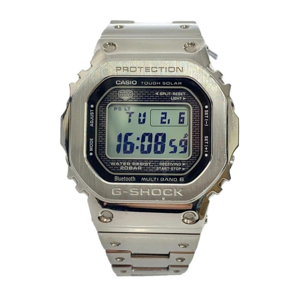 CASIO Wrist Watch G-Shock Silver Men's Solar Digital Direct from Japan Secondhand