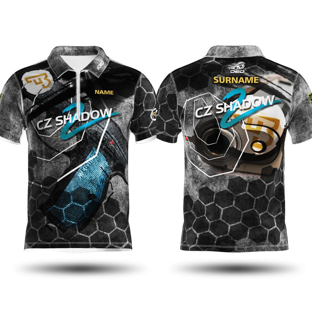เสื้อ DED TECHNICAL สําหรับ EEMANNTECH: CZ SHADOW 2 HEXTAC JERSEY XS-6XL ฟรีชื่อ