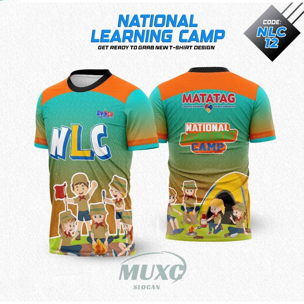 NATIONAL LEARNING CAMP เสื้อยืด FULL SUBLIMATION TSHIRT สําหรับผู้ชายและผู้หญิง