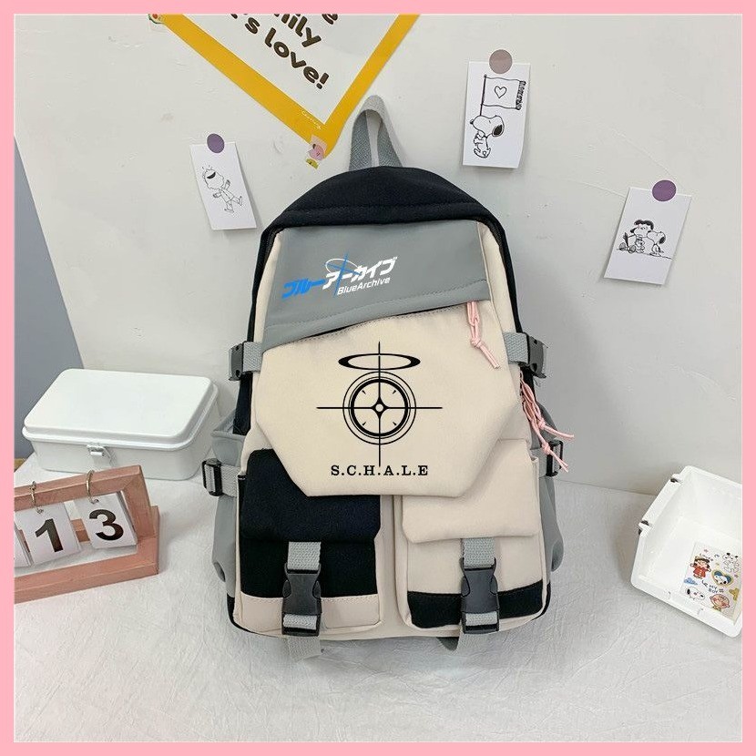 [GUYN] กระเป๋านักเรียน Blue Archive Sunaokami Shiroko Azure Blue Archive Hoshino Alice White Azusa ก
