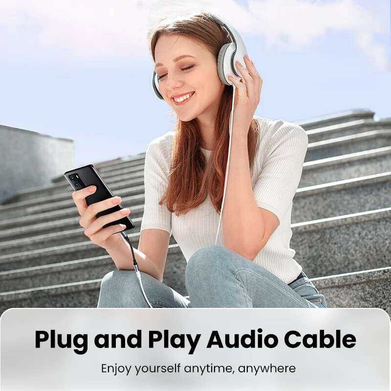 ❤️ UGREEN Type ถึง3.5มม.สำหรับ Samsung Galaxy หูฟัง Book ชิป DAC หูฟั