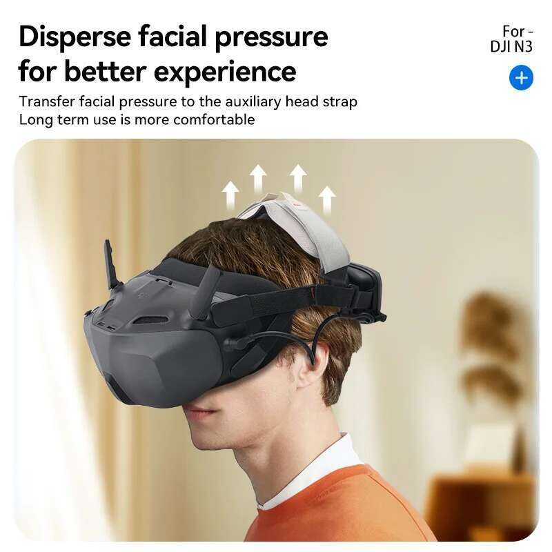 ❥ RCSTQ สําหรับ DJI Neo Goggles เสริมสําหรับ Avata 2 N3 แว่นตาบรรเทาความดันสบายแถบคาดศีรษะ Dron